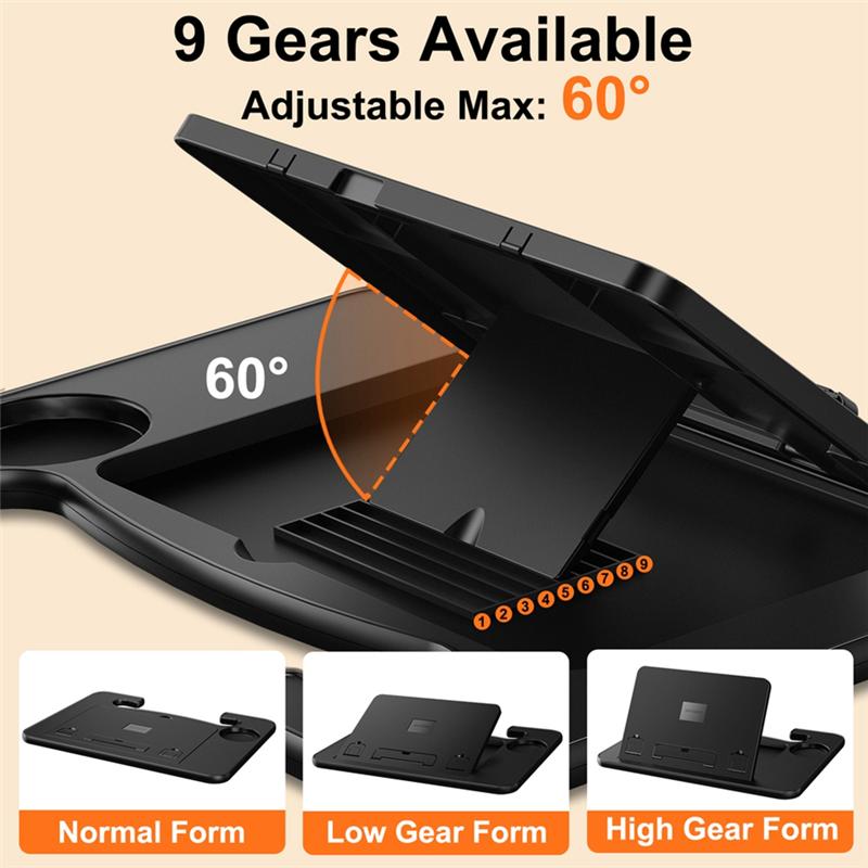 NEW-Car Steering Wheel Foldable Adjustable Tray Board Table Portable Car Laptop Computer Desk Mount Stand For Work Eat Read