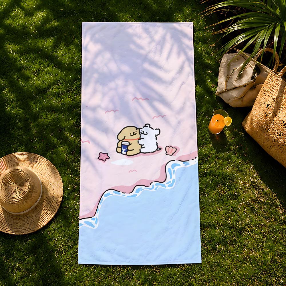 Animal M-Maltese Towel Beach Towel, Quick Drying Absorbent Bath Towel For Swim,Gym,Camping,Outdoor Hot
