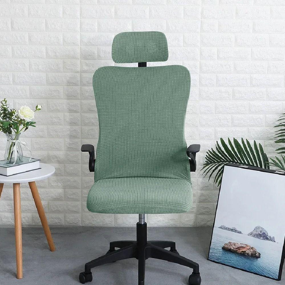 Elastic Office Chair Cover Solid Color Gaming Chair Cover Seat Protectors  Gaming Chair