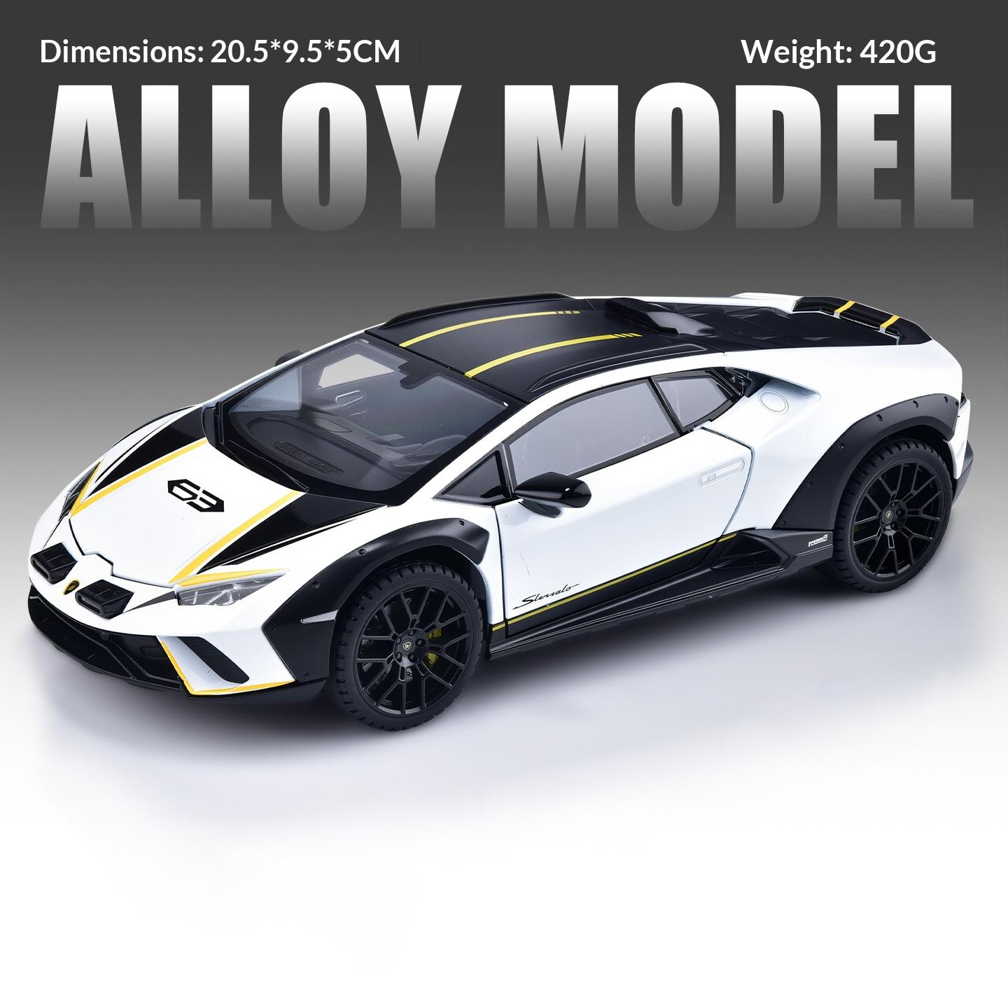 

Alloy 1/24 Lamborghini Huracán Model Car Ornament Steering Shock Absorption Sports Car Model Pull Back Toy Car