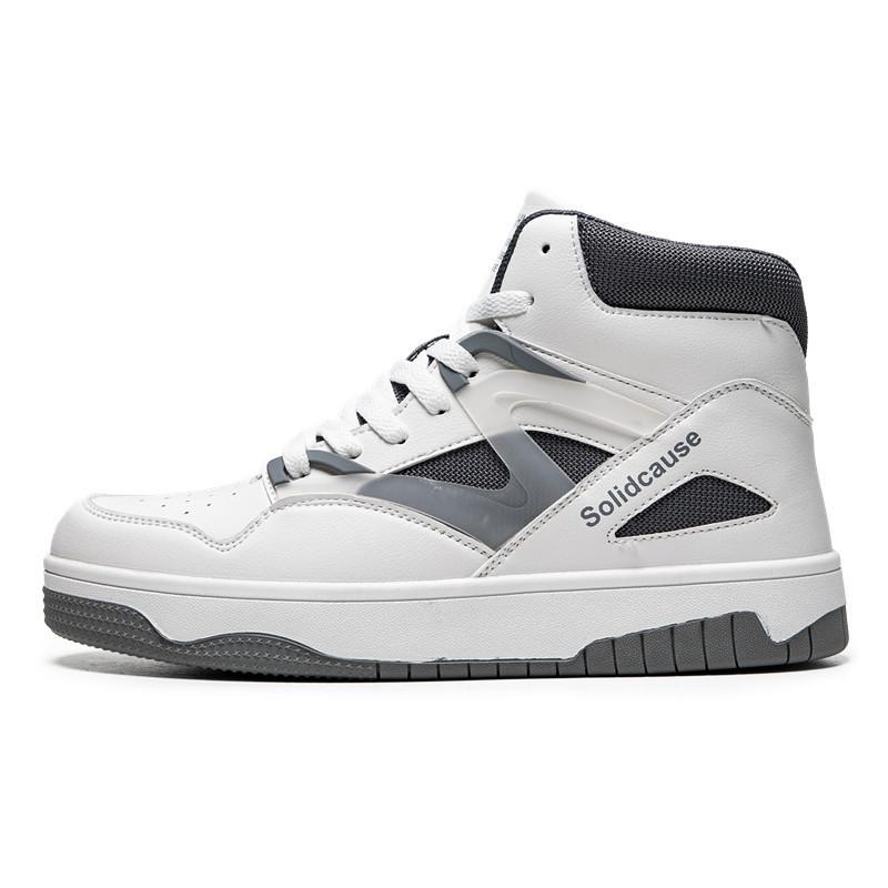 2024 New Autumn Trend Men's High Top Korean Edition Fashion Platform Student Board Shoes Foreign Trade Basketball Men's Shoes