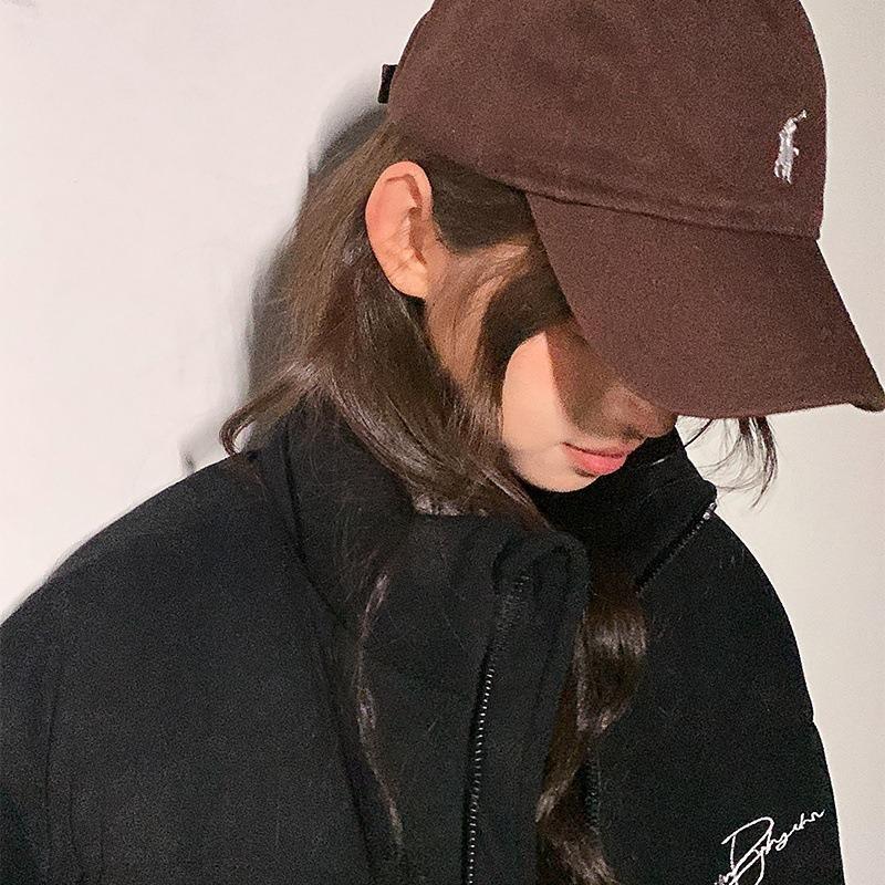 

Retro thickened warm suede jacket for men and women, winter street casual couple stand-up collar cotton clothes, cotton clothes tide S чёрный