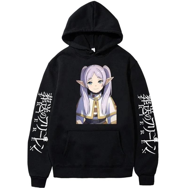 Japan Anime Frieren Beyond Journey's End Hoodies  Design Men Women Sweatshirt Fleece Oversized Couples Casual Hoodies