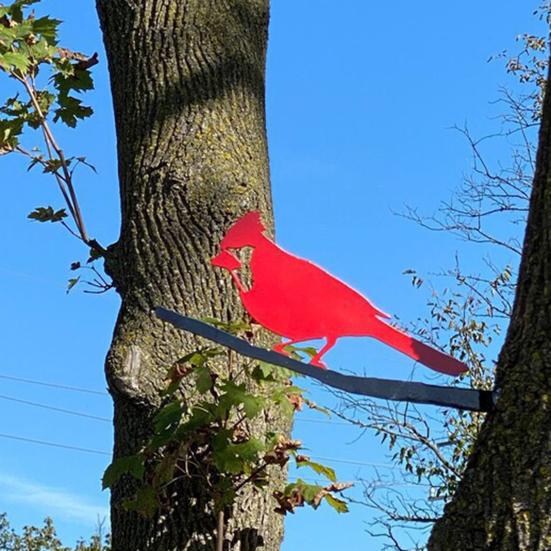 

Unique Plug-in Lightweight Bird Statue Silhouette Lawn Tree Metal Decoration Home Decor