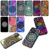 Floral Paisley Mandala Flower Texture Phone Cover Case for Apple iPhone 16 15 14 Plus 13 12 Mini 17 Pro Max + ProMax 16E Air 16+