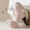 Men's Spring & Autumn Five-Toe Cotton Socks: Antibacterial, Sweat-Absorbing, Split-Toe, Deodorizing, Anti-Friction, All-Cotton, Long.