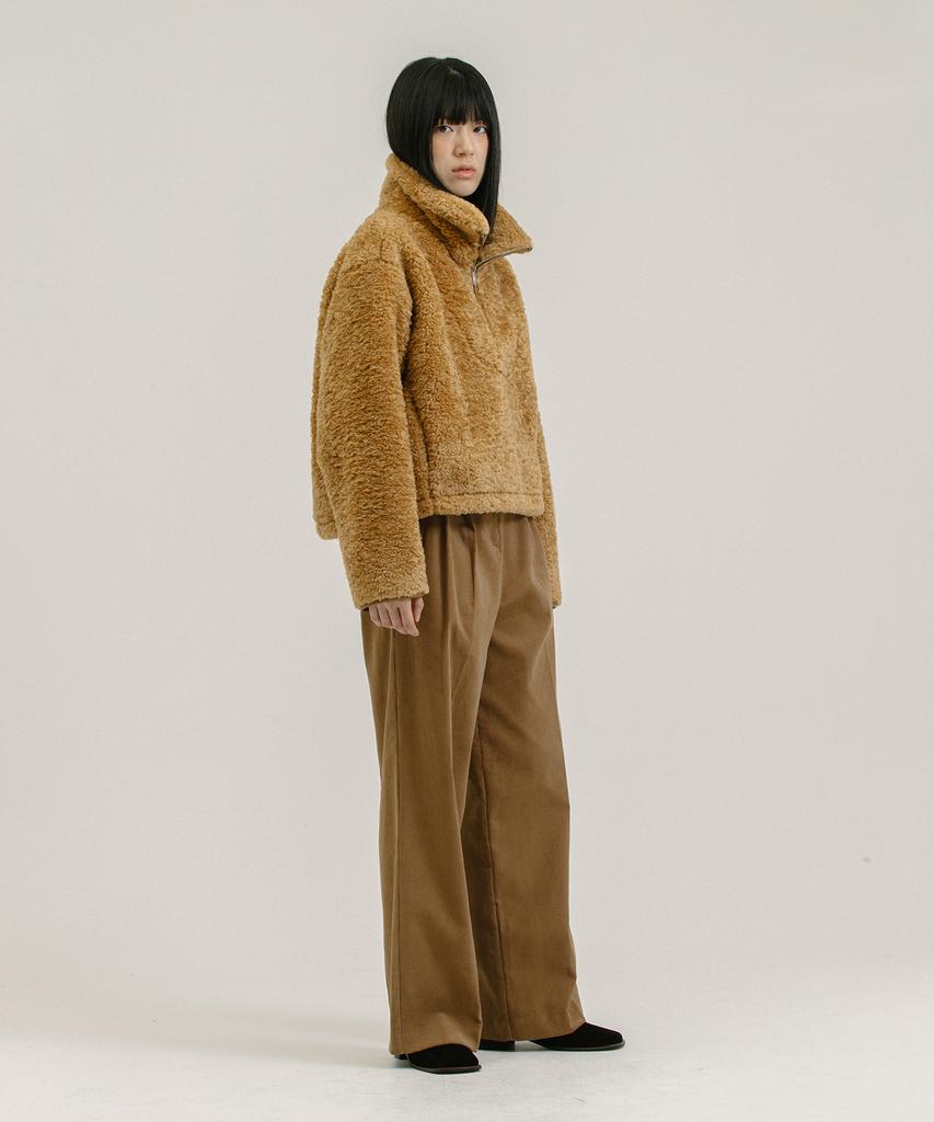 NEBELEVERYWEAR Corduroy Wide Pants_Brown
