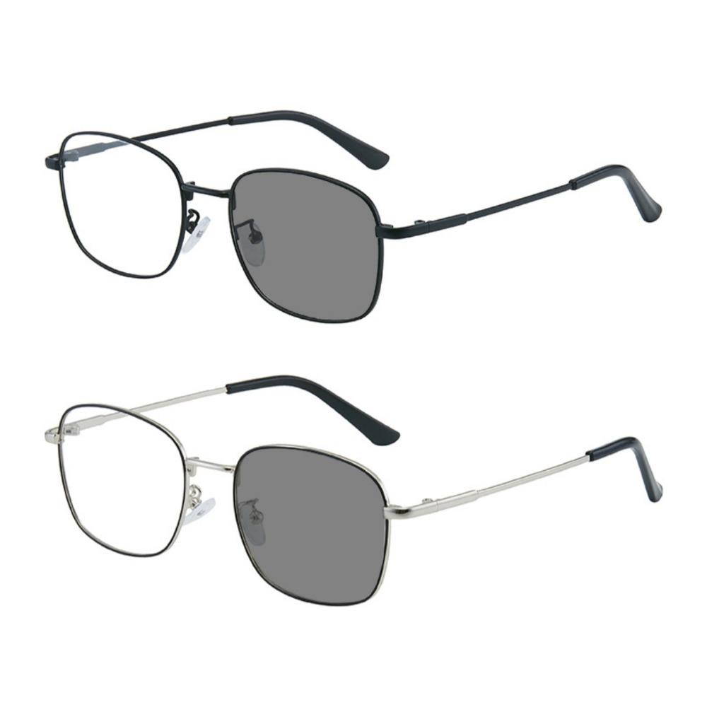 

2PCS Multifunctional 2 in 1 Pochromic Glasses for Women Anti Blue Light Anti Radiation PC Frame Eyeglasses Unisex Glasses