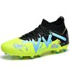 35-45 Unisex Football Boots Camouflage Graffiti High-top Long Nail Teenagers Outdoor Football Shoes