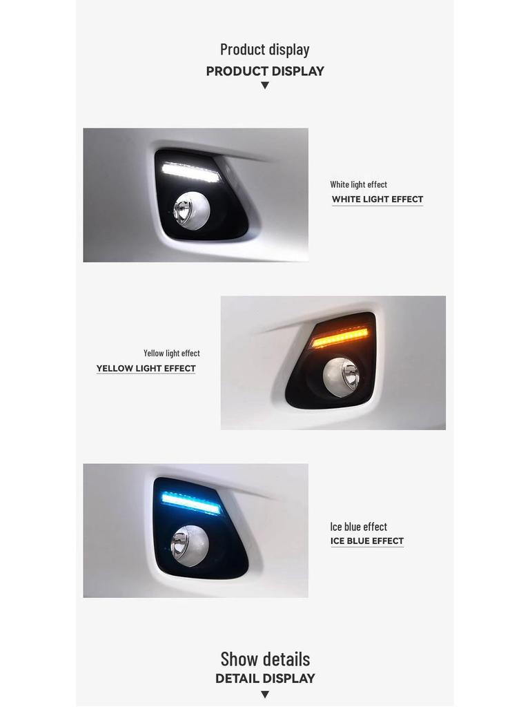 LED Daytime Running Fog Lights for 2011-2013 Toyota Corolla