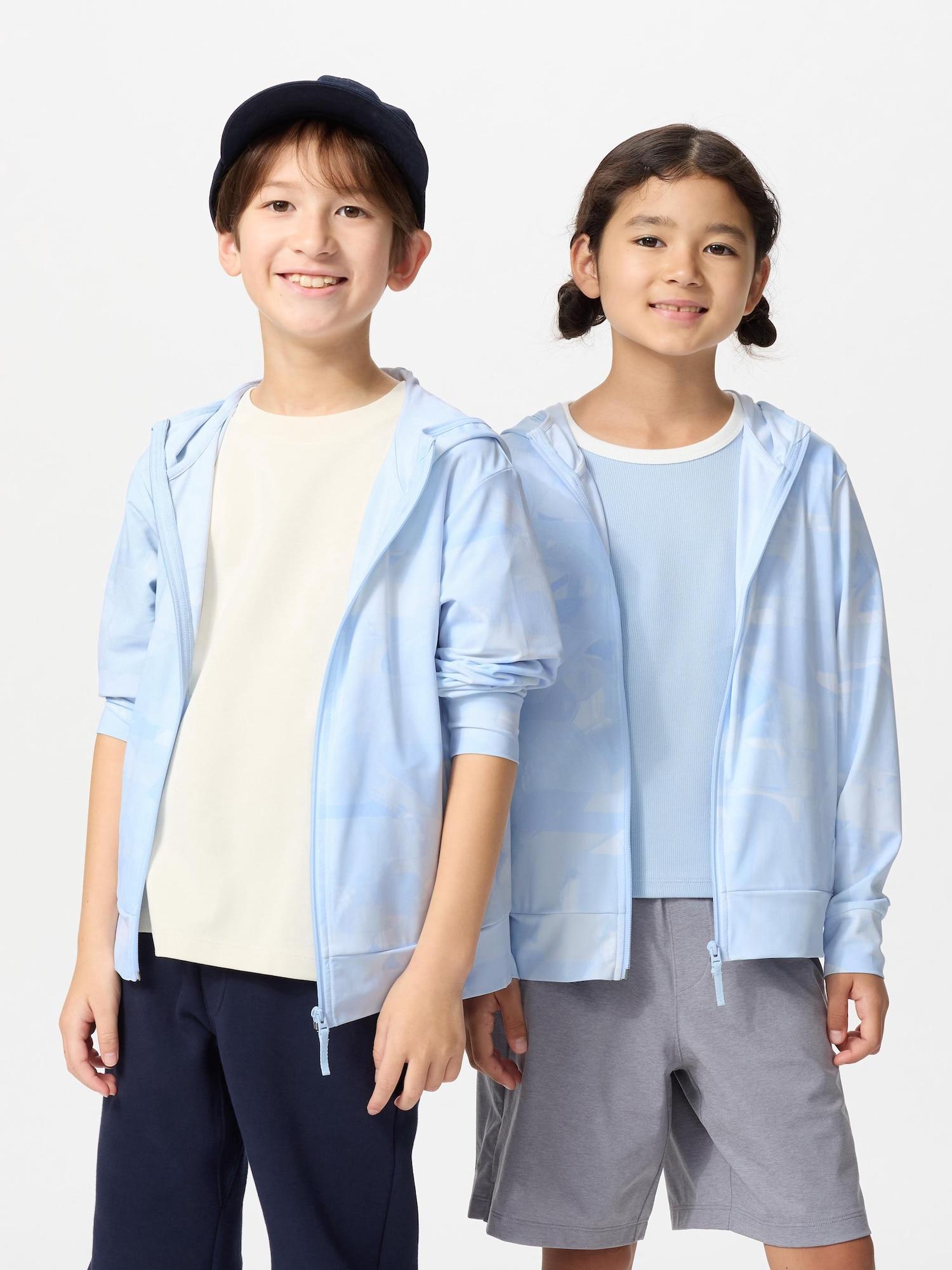 

Uniqlo Kids Airism Uv Protection Парка с принтом на молнии 61 BLUE/KIDS 100