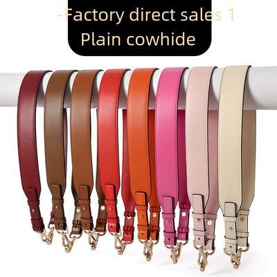 Mahuangshi Lychee Pattern Cowhide Shoulder Strap, Adjustable & Versatile