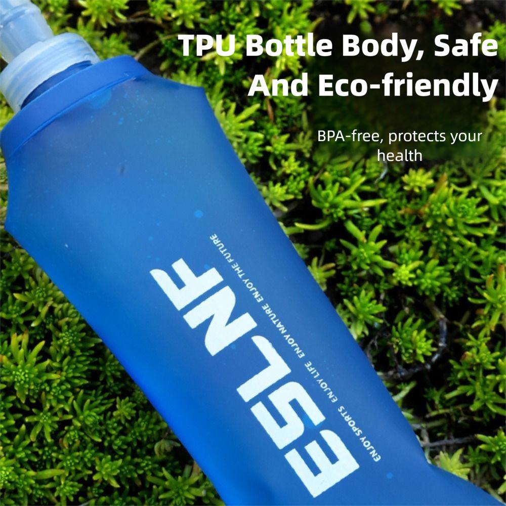 High Quality 500ml Collapsible Water Bottles Leak-Proof Portable Running Water Bottle Soft Flask Cycling