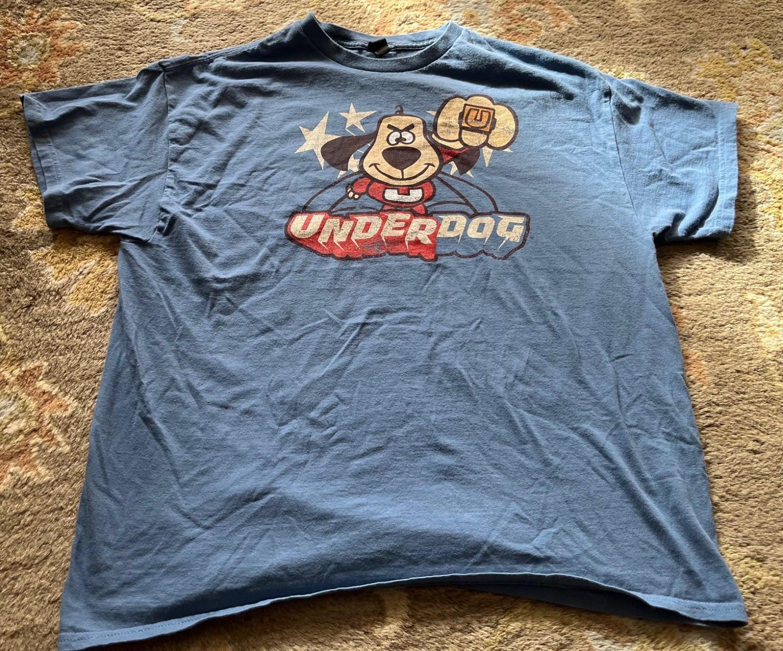 Vintage Blue Saturday Morning Cartoons T-Shirt UNDERDOG Size: XL S
