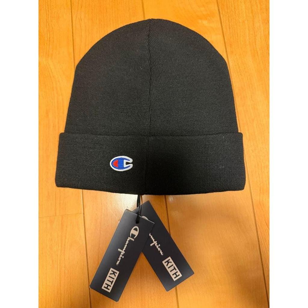 Used KITH Champion Knit Cap Black