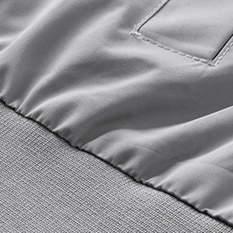 JEEP SPIRIT Men's Solid Color Baseball Collar Jacket