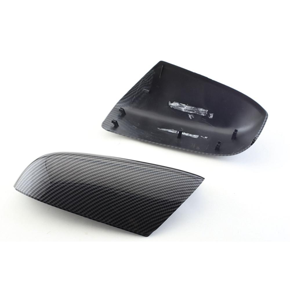 Pair Carbon Fiber Look Side Rear View Mirror Cover Cap for Honda Accord 2003-2007 76251-SDC-A11 76201-SDC-A11