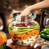 Thickened Glass Pickle Jar for Sauerkraut & Sichuan Vegetables - Sealed, Large Mouth Household Container