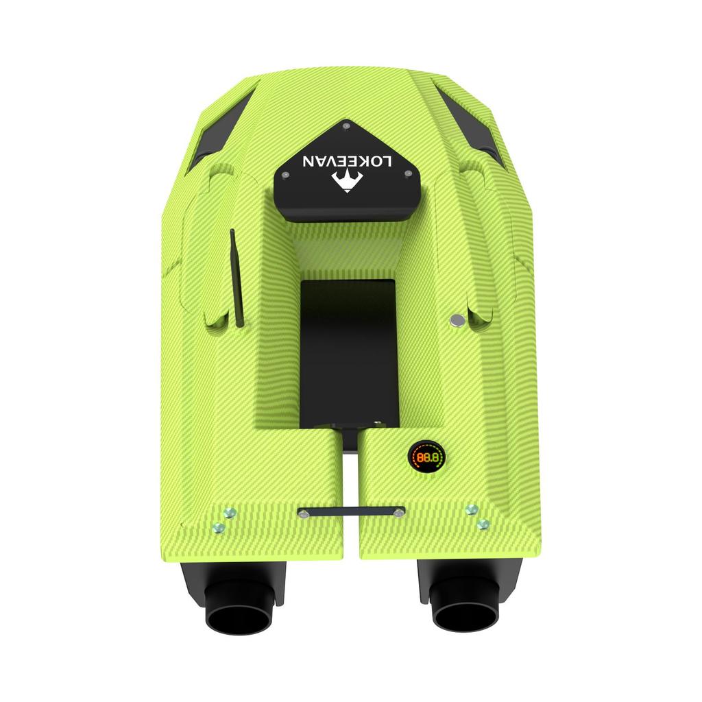 LOKEEVAN D50B Barco Cebador GPS Control Remoto 500m Barco de Pesca Alimentación 12V Sistema de Posicionamiento Dual Satelital GPS+Beidou