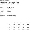 Thisisneverthat Gradient Ol Logo Tee Stone
