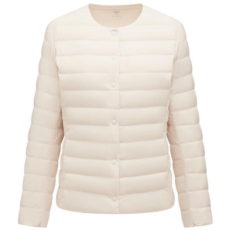 Tanboer Women's Lightweight Collarless Short Down Jacket TB5330112A