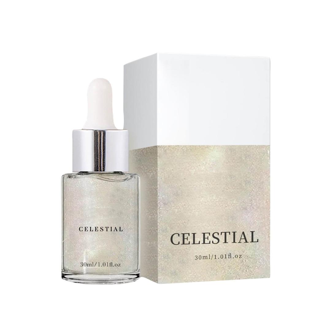 Body Shiny Oil Moisturizing Long Lasting Body Luminizer Face Brightening Liquid Shiny Body Glow Body Glitter Oil Highlighter Summer Glowing 30ml