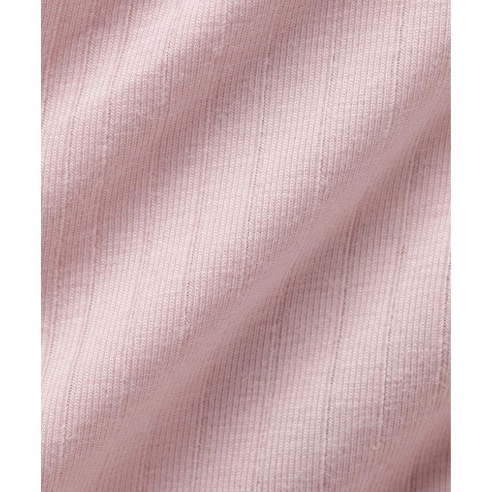 Lululemon Stretch Cotton Ribbed Logo High Rise Thong Underwear Porcelain Pink