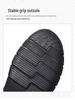 Men's Large Casual Leather Shoes - Soft Sole, Hand-Stitched, Lace-Up for Middle-Aged & Elderly.