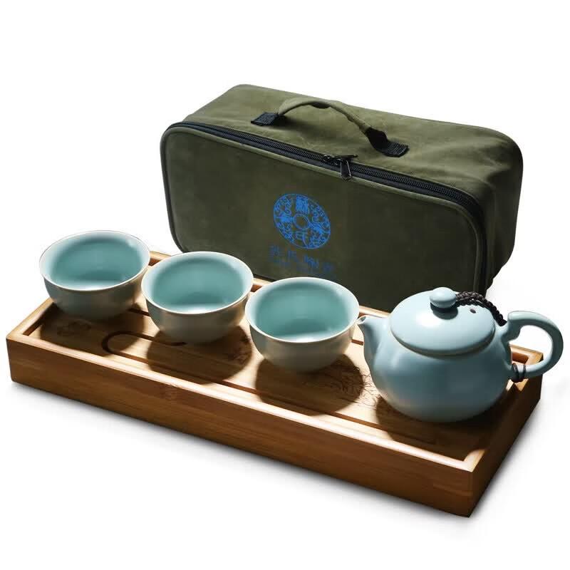 Ru Kiln Ceramic Kung Fu Tea Set