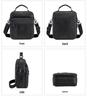 Lion Leiden Vintage Genuine Cowhide Leather Crossbody Shoulder Bag for Men