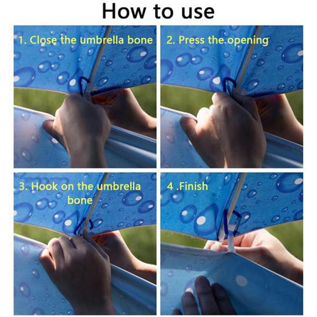 Portable Umbrella Shade Sports Umbrella Tent Waterproof Semi-Circular Fishing Umbrella Accessories UV Protection Fishing Parasol
