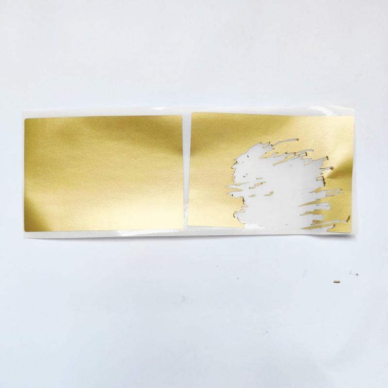 100pcs Scratch Off Sticker 50x70mm GOLD Color Blank For Postcard Cover Stationery Message Wedding Game Sticker