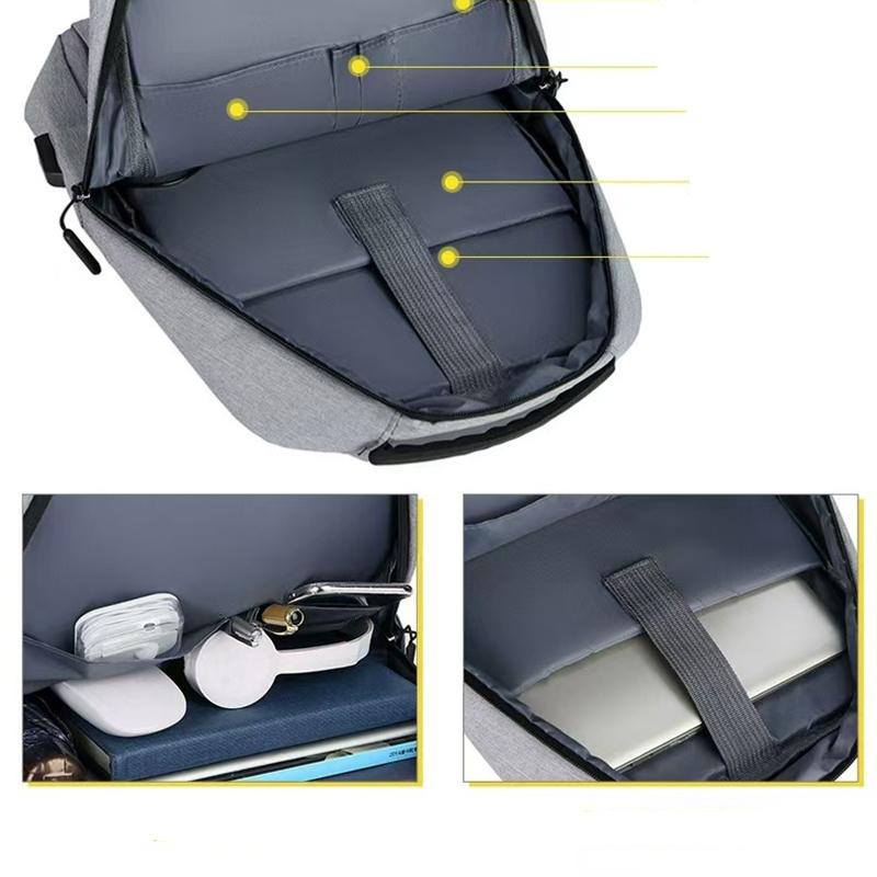 Trendy Oxford Cloth Versatile Backpack Black Grey Blue Red School Student Backpack Washable Business Rucksack