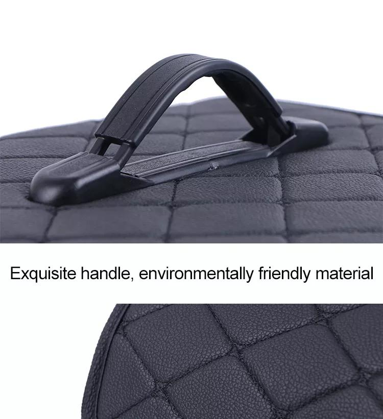 PU Leather Car Trunk Organizer Box Folding Large Capacity Auto Multiuse Tools Storage Bag Auto Accessories Storage Bag