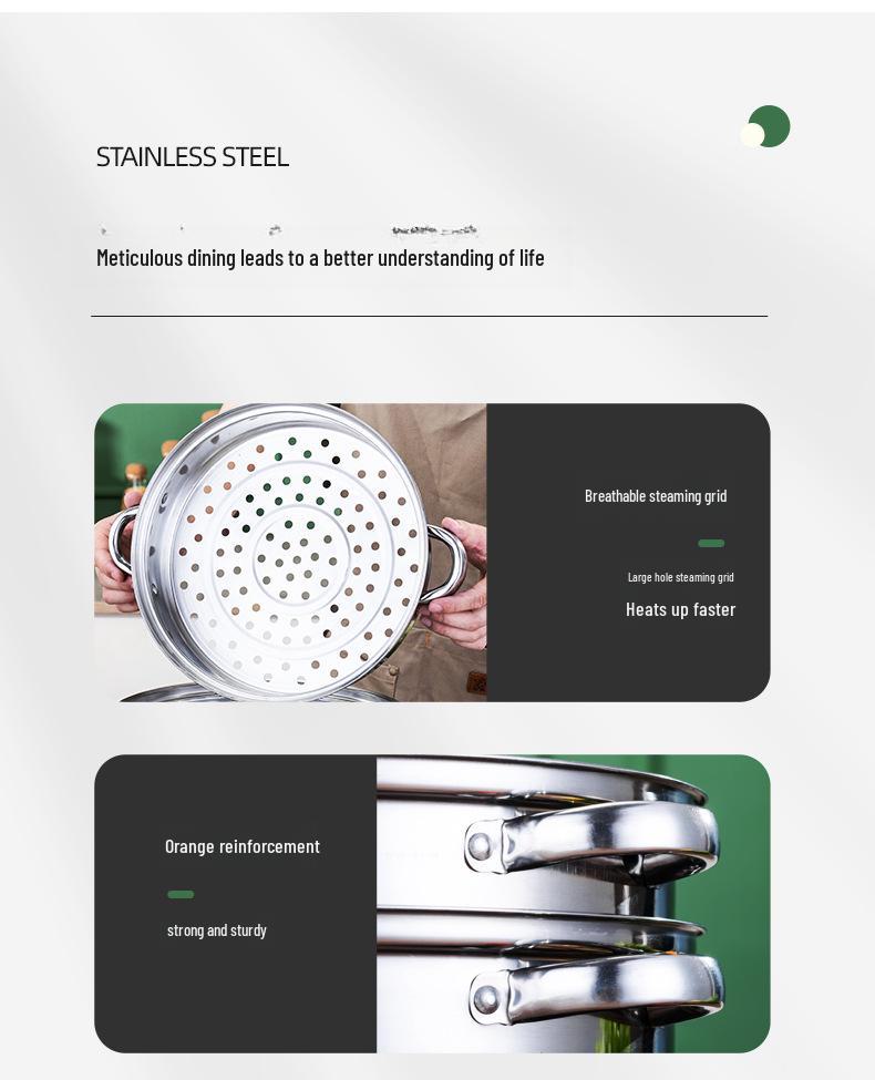 2025 Year of the Snake Gift: Stainless Steel Steaming Hot Pot & Induction Cooker