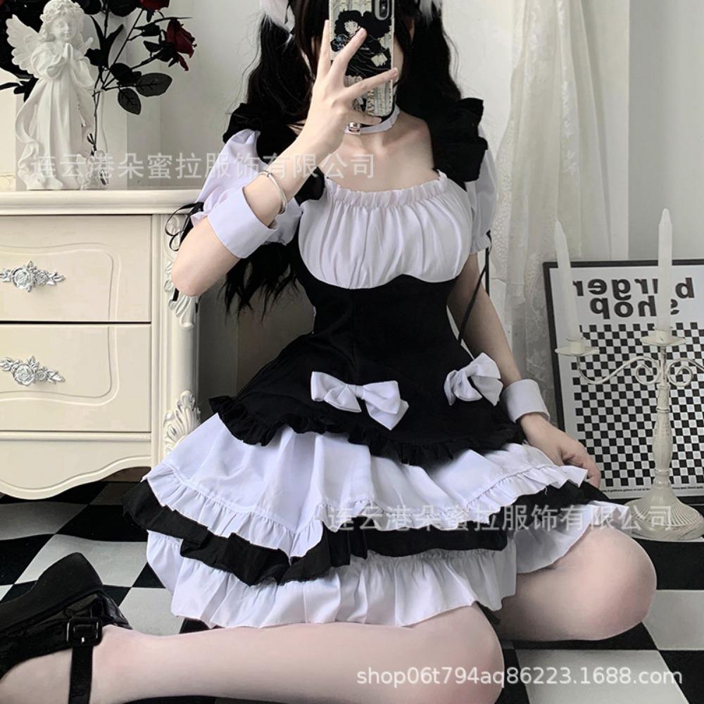 Domila's New Two-dimensional Maid Maid Costume Cosplay Costume Cute Japanese Animation Stage Performance Uniform