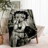 Betty Boop Print Blanket - Soft & Comfortable, for Bedroom, Travel, Sofa, Home Decoration - Birthday Christmas Gift for Friend