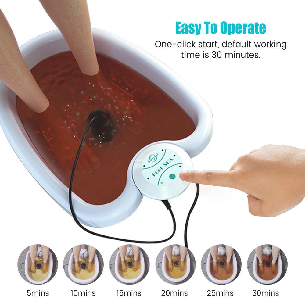 Detox Ionic Foot Spa Bath Machine Massage Foot Ionic Detoxification Relieves Fatigue Negative Hydrogen Foot Bath Machine