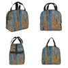 Gustav Klimt Boschetto di Faggi Borsa Termica Pranzo per Donne Bambini Scatole Cibo Portatili Lunch Box Termico Borsa a Tote