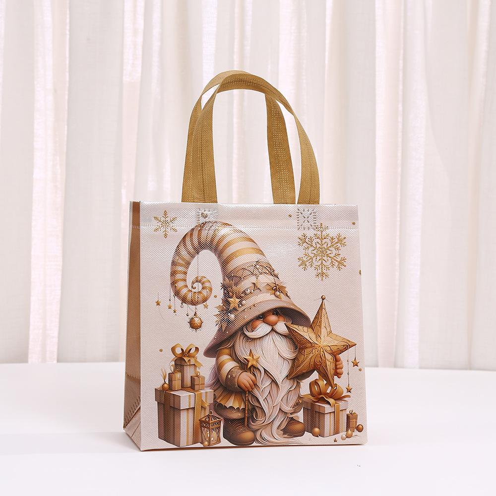 

StoBag Новогодние Гномы Подарочные Пакеты Нетканые Ламинированные Многоразовые Сумки-Тоуты с Ручками Пакеты для Подарков на Праздничную Вечеринку Для Детей 30pcs&22x11x23cm