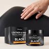 Brunizo Schwarze Lederreparaturcreme für Sofas, Schuhe und Taschen - Rissreparatur und Glanzpflege