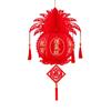 Lint/Gold Foil Spring Festival Red Lantern 3D Spring Festival Hanging Pendant  Party