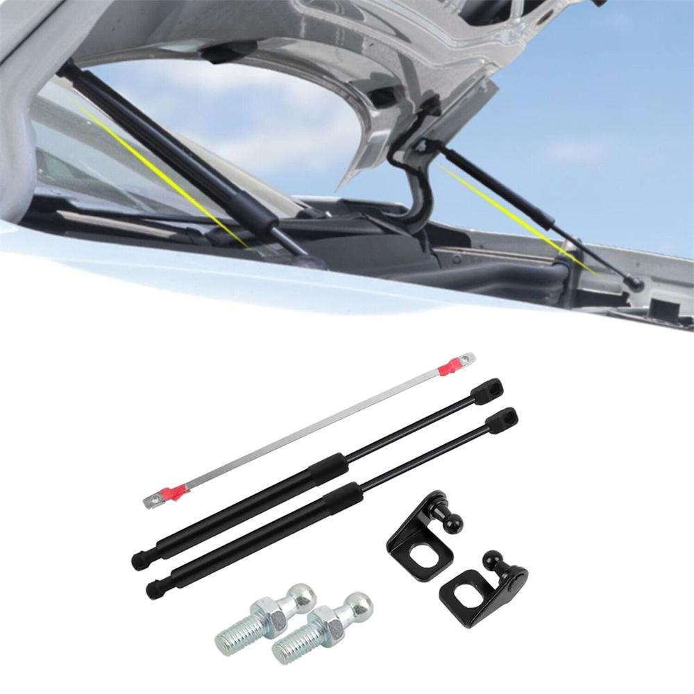 For Volkswagen ID.4 2021-2025 Car Exterior Accessories Replacement Front Hood Bonnet Lift Support Shock Strut Black 1 Set