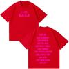 Rapper Jul Fashion Print T Shirt Unisex Unisex Harajuku Tshirt Summer Casual Cotton Short Sleeve Oversized Aesthetics Tshirts