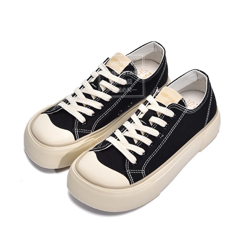 New hot-selling new platform mango head canvas shoes 1306