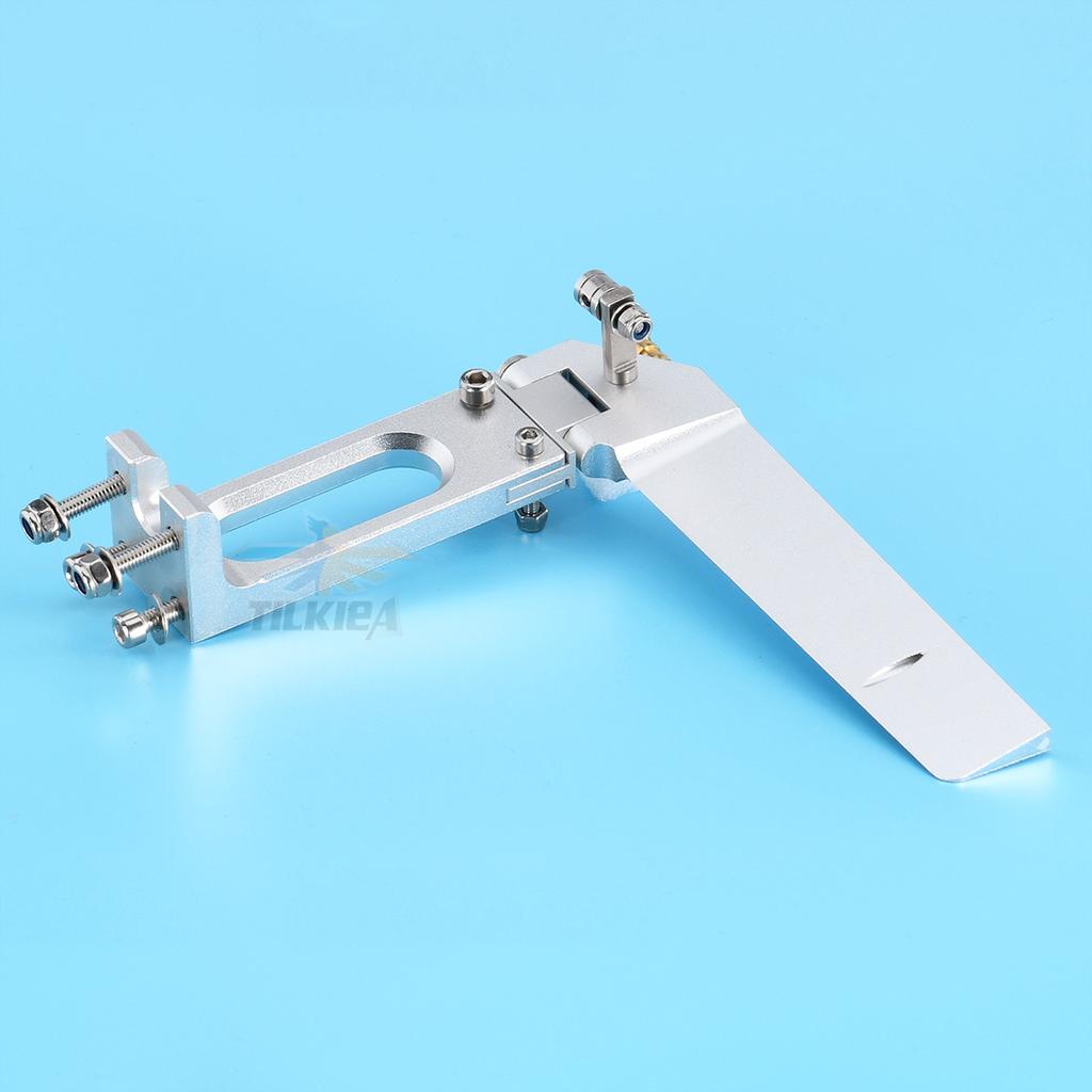 Aluminum 108x130mm Rudder with Water Pickup Suitable for Rc Boat Length 80-100cm Good Quality
