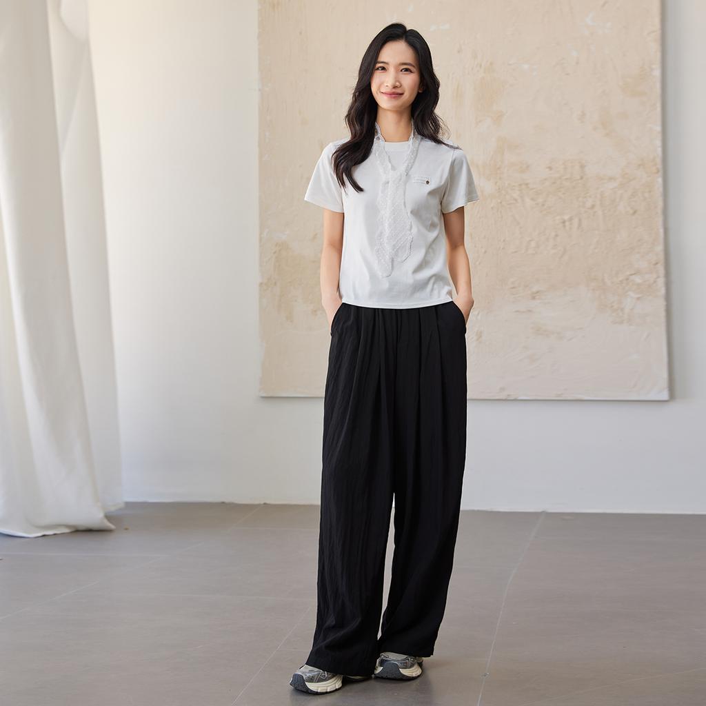 Simple Commuting Casual Versatile Wide Leg Pants