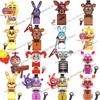 WM6074 WM6097 Asamblare mini cărămizi FNAF Figurina Joc Chica Foxy Urs Bonnie Coșmar Băiat Bebeluș Schelet Thriller Jucării cadou