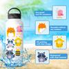 50 Round Animal Stickers Cute Cartoon Fun Round Animal Stickers Graffiti