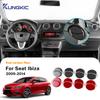 Adesivo de Painel de Saída de Ar da Consola Central em Fibra de Carbono para SEAT Ibiza 6J 2009-2014 LHD RHD